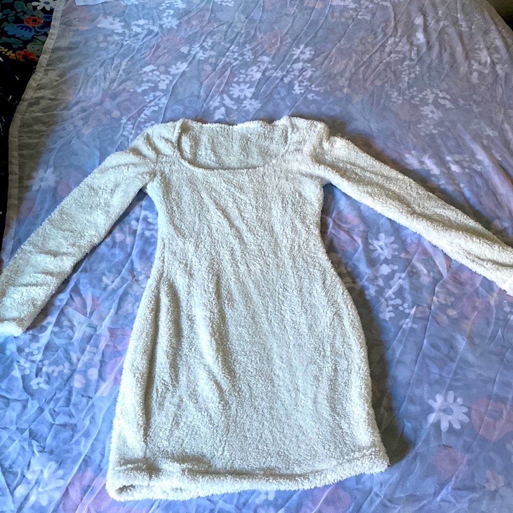 Cute fuzzy soft dress perfect for winter